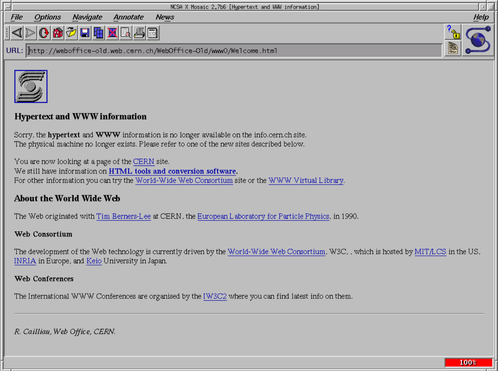 A webpage about hypertext