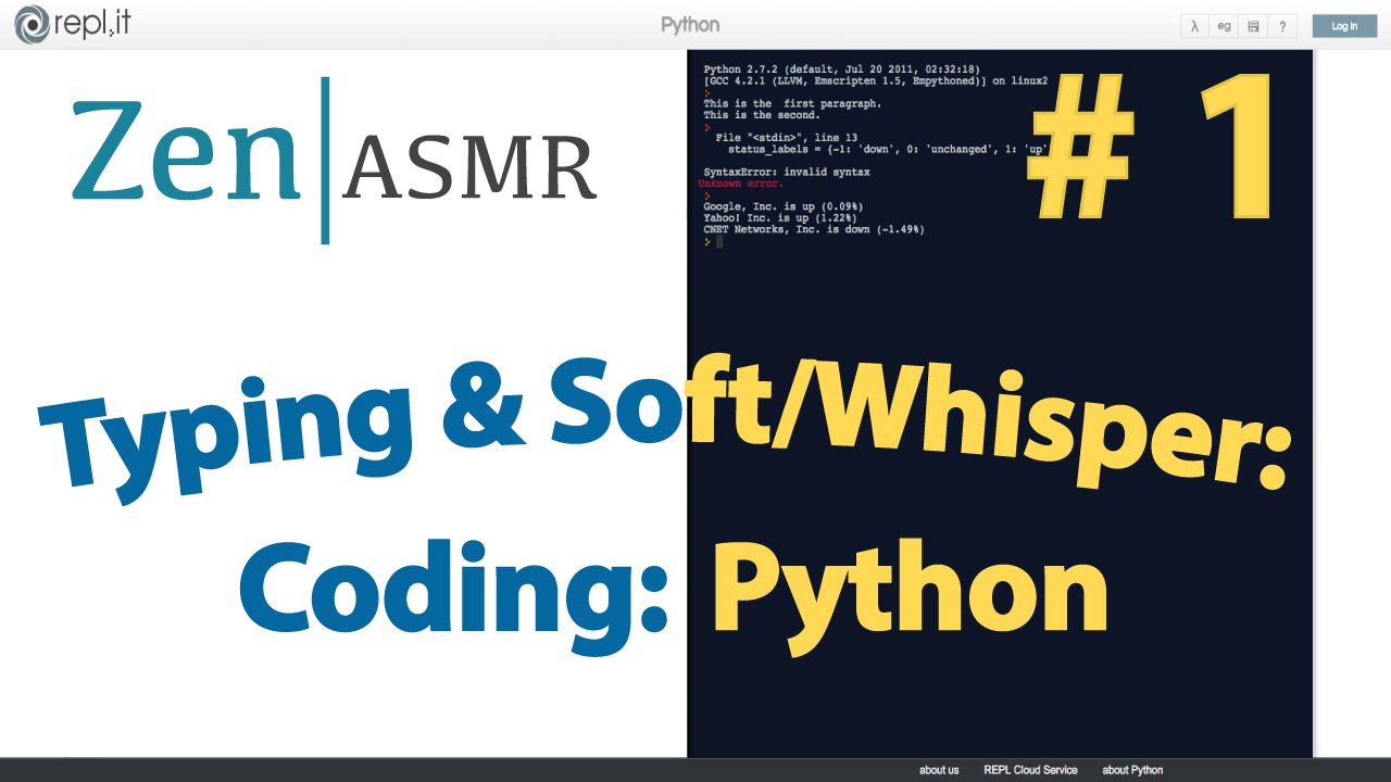 Typing & Soft/Whisper: Coding:Python